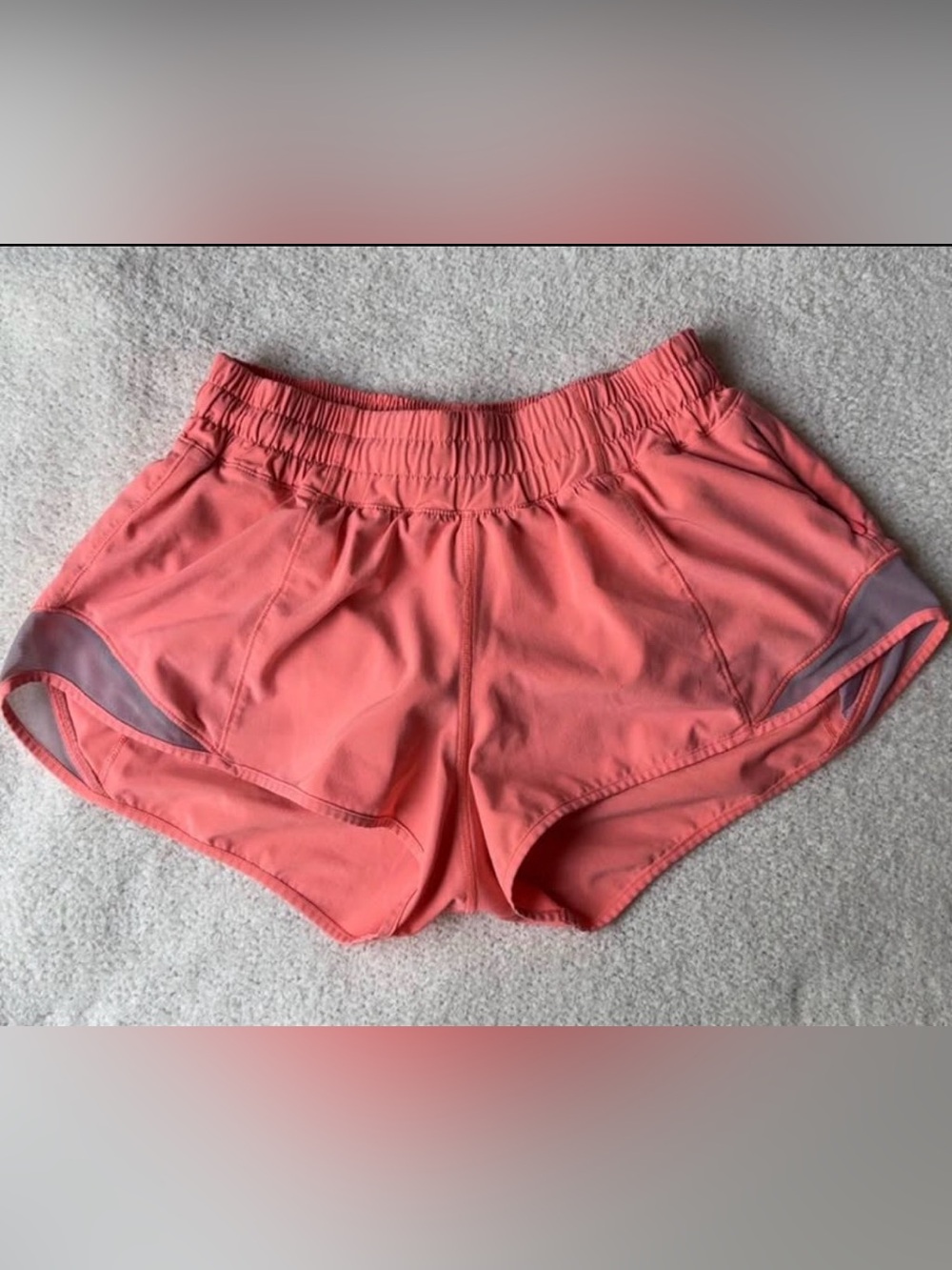 lululemon athletica Coral Pink Athletic Shorts